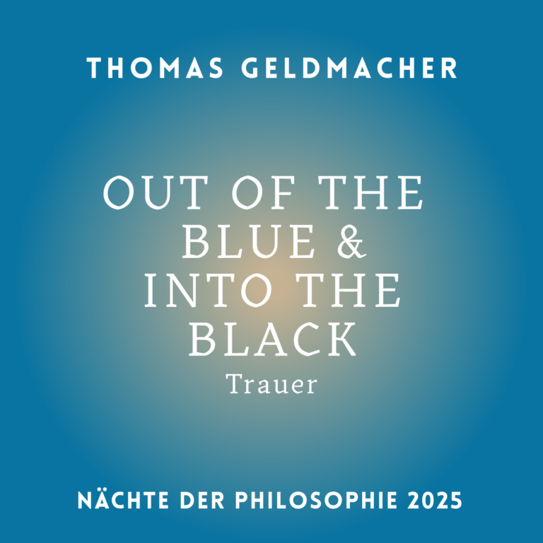 Thomas Geldmacher_Out of the Blue, and into the Black_Trauer
